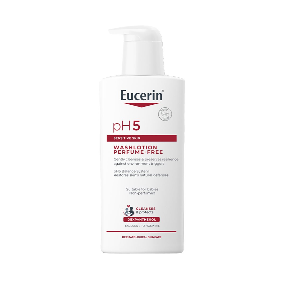 Eucerin Ph5 Wash Lotion Perfume Free Paraben Free สูตรที่มีขายเฉพาะใน